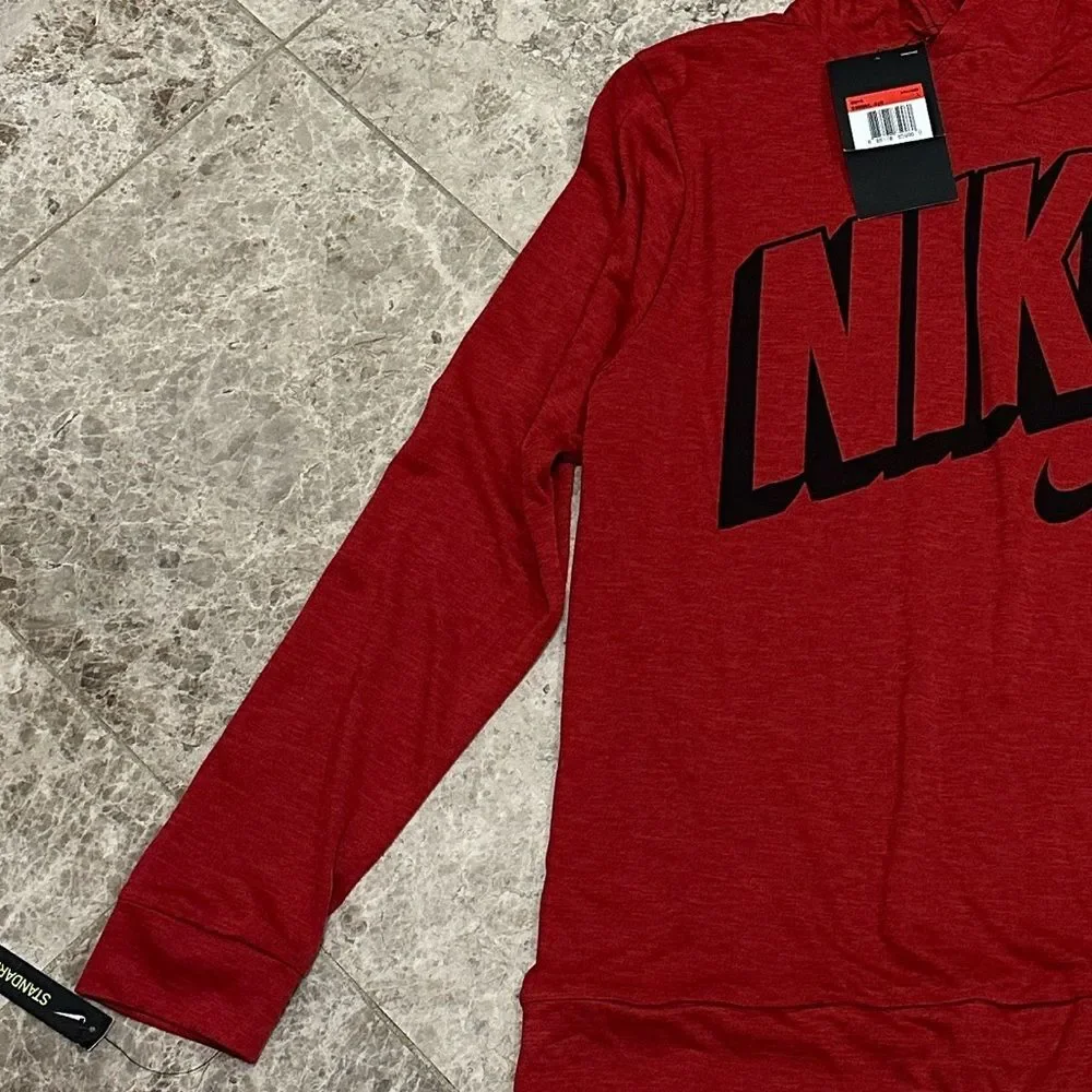 Nike Breathe Logo Hoodie Red NEW Boys Large Style 939664